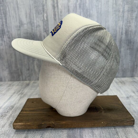 Seattle Grey Trucker Hat Smith Western Co Mesh Snap Back Vtg Cap - Picture 3 of 8